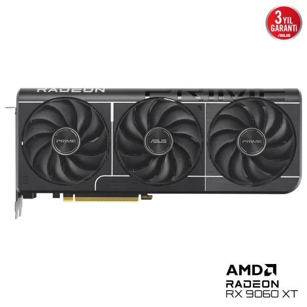 Asus Radeon RX 9060 XT Prime O16G OC 16GB 128 Bit GDDR6 Ekran Kartı