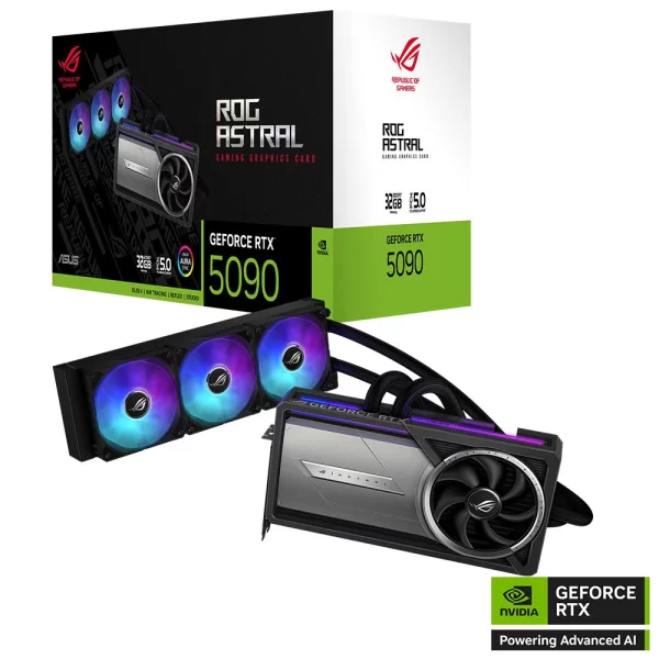 Asus ROG Astral LC GeForce RTX 5090 32GB DLSS 4 512 Bit GDDR7 Sıvı Soğutmalı Ekran Kartı