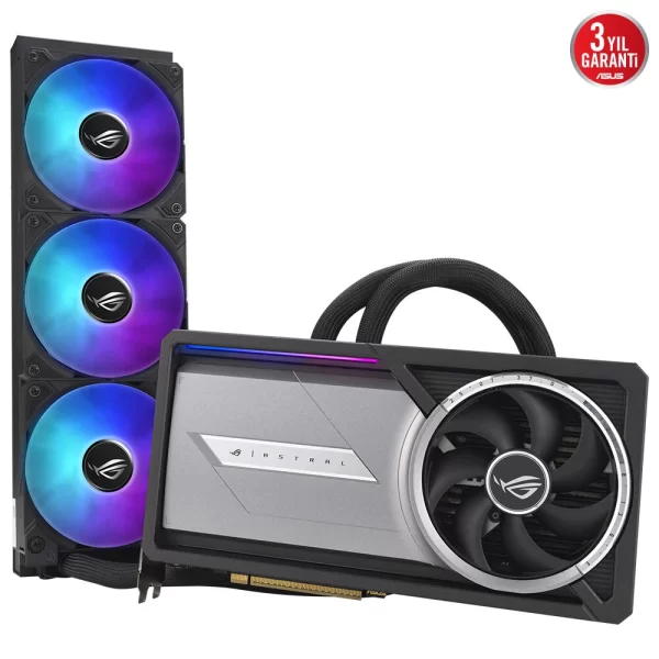 Asus ROG Astral LC GeForce RTX 5090 32GB DLSS 4 512 Bit GDDR7 Sıvı Soğutmalı Ekran Kartı