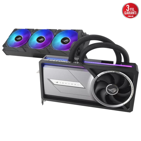 Asus ROG Astral LC GeForce RTX 5090 32GB OC Edition DLSS 4 512 Bit GDDR7 Sıvı Soğutmalı Ekran Kartı