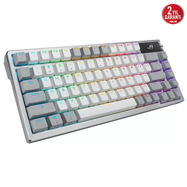 Asus ROG Azoth NX Snow Switch RGB Kablosuz Beyaz Mekanik Gaming Klavye