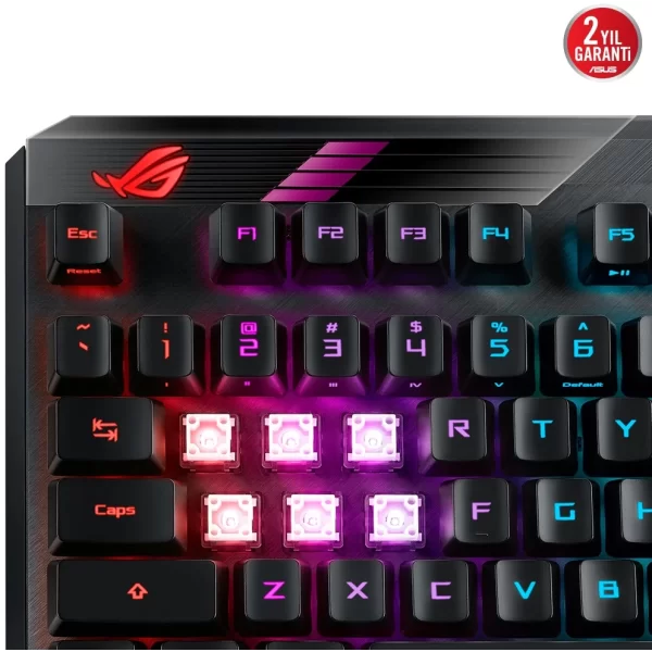 Asus ROG Claymore II ROG RX Red Optical Switch Türkçe RGB Mekanik Kablosuz Gaming Klavye
