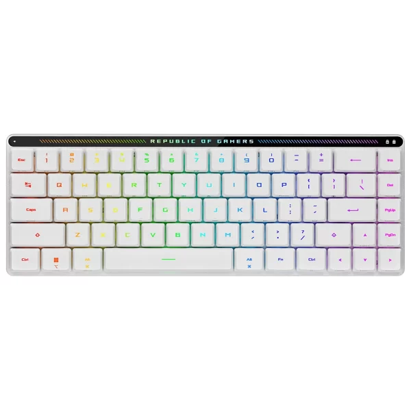 Asus ROG Falchion RX Low Profile Red Switch RGB Kablosuz İngilizce Mekanik Beyaz Gaming Klavye