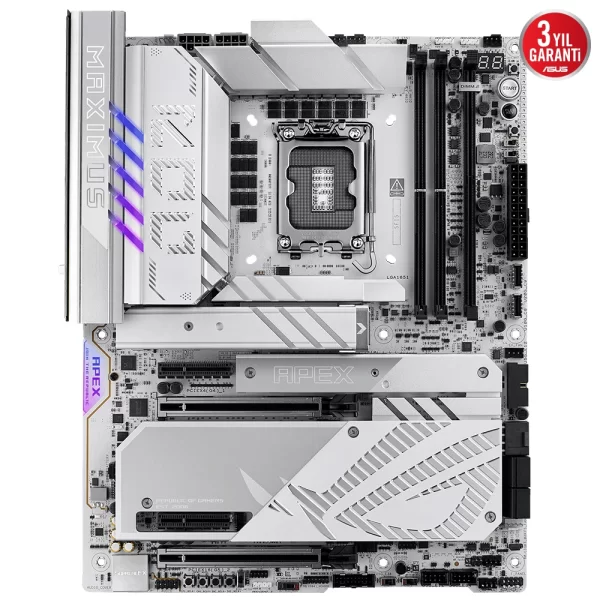 Asus ROG MAXIMUS Z890 APEX WiFi 9000mhz(OC) RGB M.2 1851p ATX Anakart