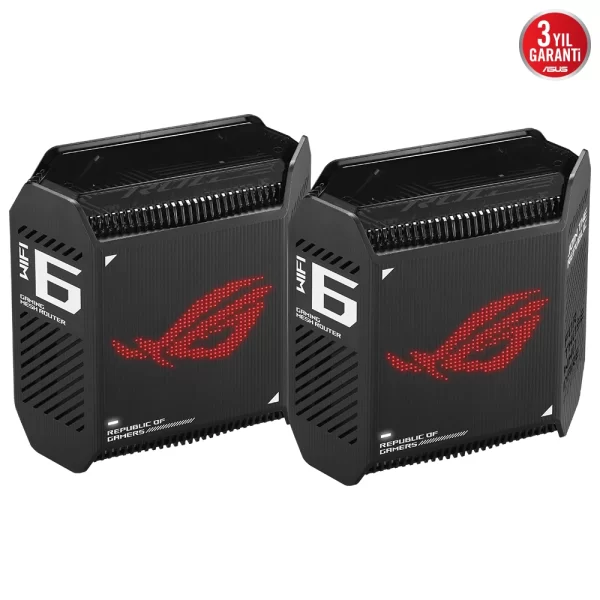 Asus ROG Rapture GT6 AX10000 Wi-Fi-6 Siyah Mesh Sistemi 2li Set