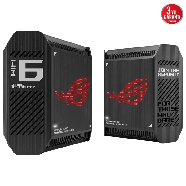 Asus ROG Rapture GT6 AX10000 Wi-Fi-6 Siyah Mesh Sistemi 2li Set