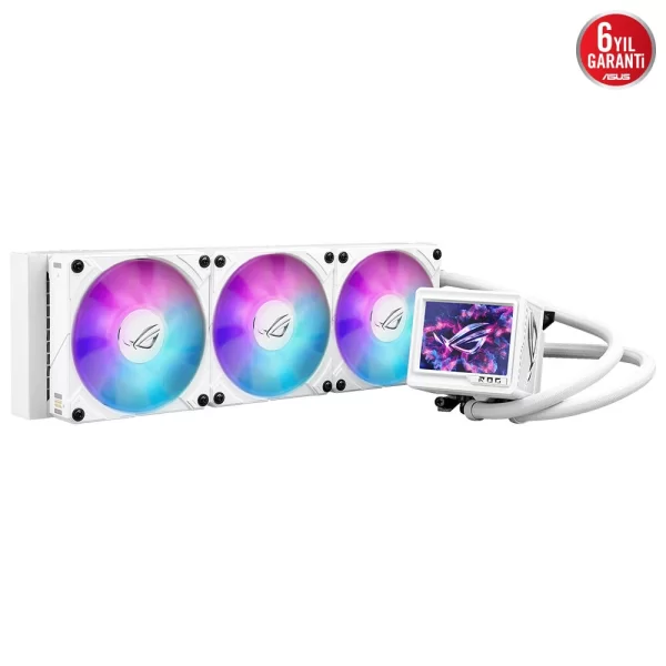 Asus ROG Ryujin III 360 ARGB Extreme 360mm Intel-AMD Uyumlu Beyaz İşlemci Sıvı Soğutucu