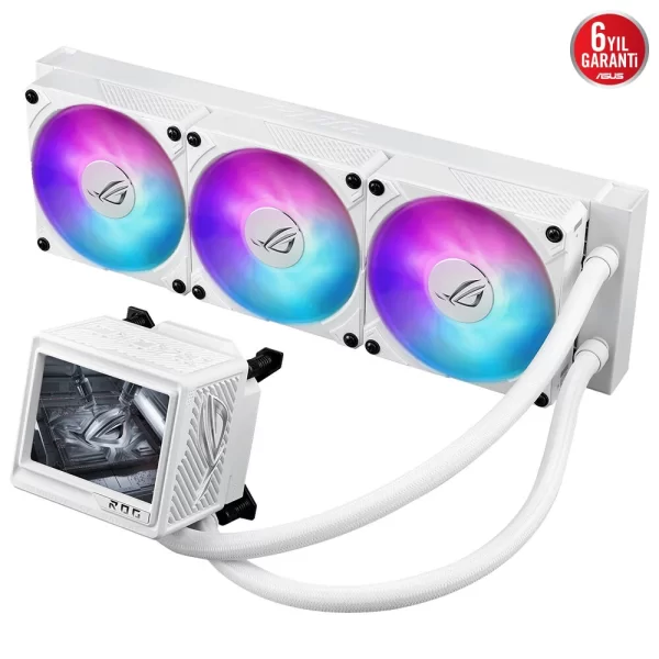 Asus ROG Ryujin III 360 ARGB Extreme 360mm Intel-AMD Uyumlu Beyaz İşlemci Sıvı Soğutucu
