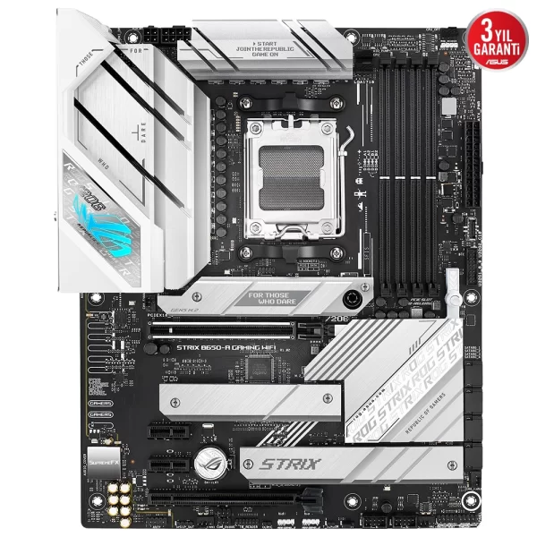 Asus ROG Strix B650-A Gaming WIFI DDR5 6400MHz (OC) RGB M.2 AM5 ATX Anakart