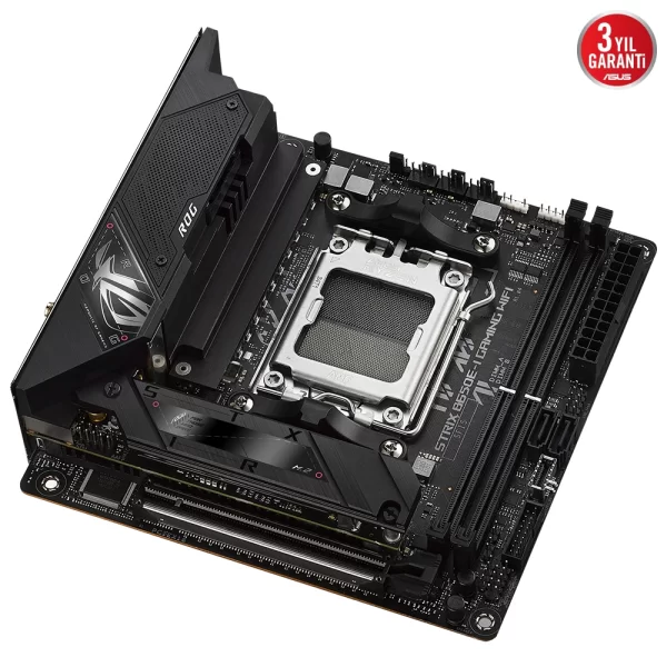 Asus ROG Strix B650E-I Gaming WIFI DDR5 6400MHz (OC) RGB M.2 AM5 Mini-ITX Anakart