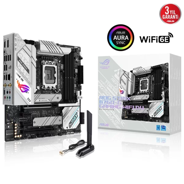 Asus ROG Strix B760-G Gaming WIFI DDR4 5333MHz (OC) RGB M.2 1700p mATX Anakart