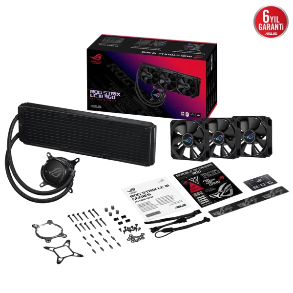 Asus Rog Strix LC III 360 360mm Intel-AMD Uyumlu Sıvı Soğutucu