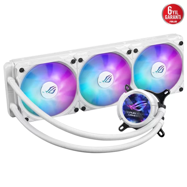 Asus ROG Strix LC III ARGB LCD White All-in-One 360mm Intel-AMD Uyumlu Sıvı Soğutucu