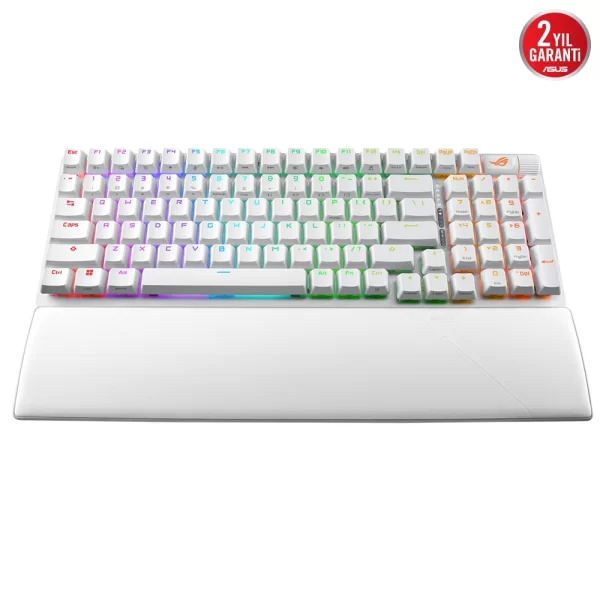 Asus ROG Strix Scope II 96 NX Snow Switch Hot-Swap RGB Beyaz Kablosuz ENG-Q Mekanik Gaming Klavye