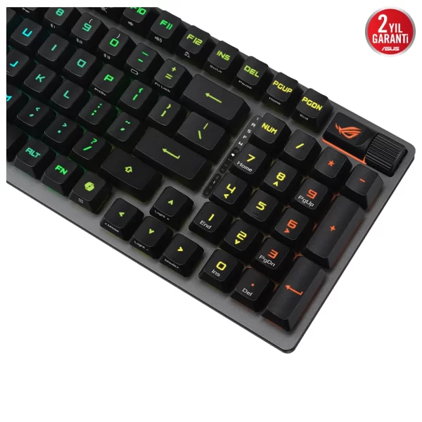 Asus ROG Strix Scope II 96 NX Snow Switch RGB Siyah Kablosuz ENG-Q Mekanik Gaming Klavye