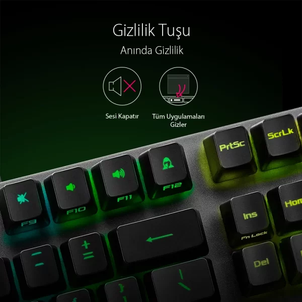 Asus ROG Strix Scope RX Blue Switch IP57 Su Geçirmez ve Toza Dayanıklı Türkçe Optik Mekanik Gaming Klavye