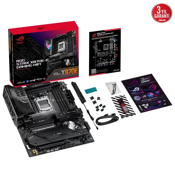 Asus ROG Strix X870E-E Gaming WIFI 8000mhz(OC) RGB M.2 AM5 ATX Anakart