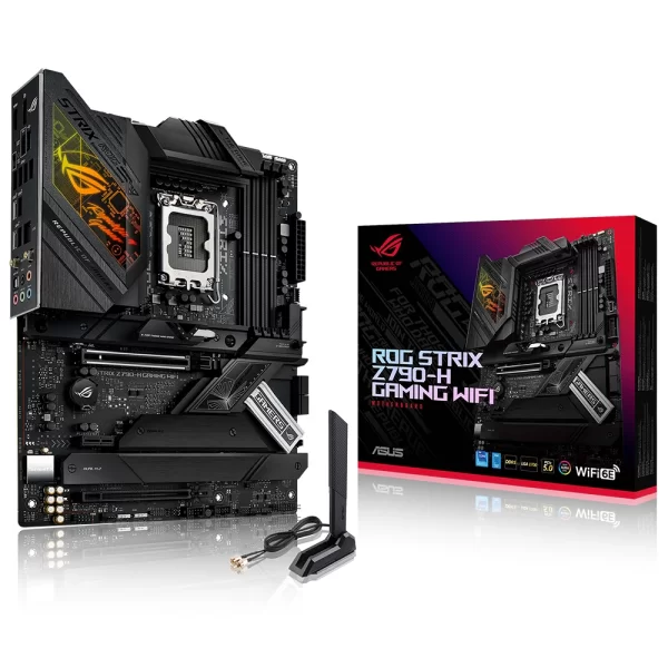 Asus ROG Strix Z790-H Gaming Wi-Fi 7800mhz(OC) RGB M.2 1700p ATX DDR5 Anakart
