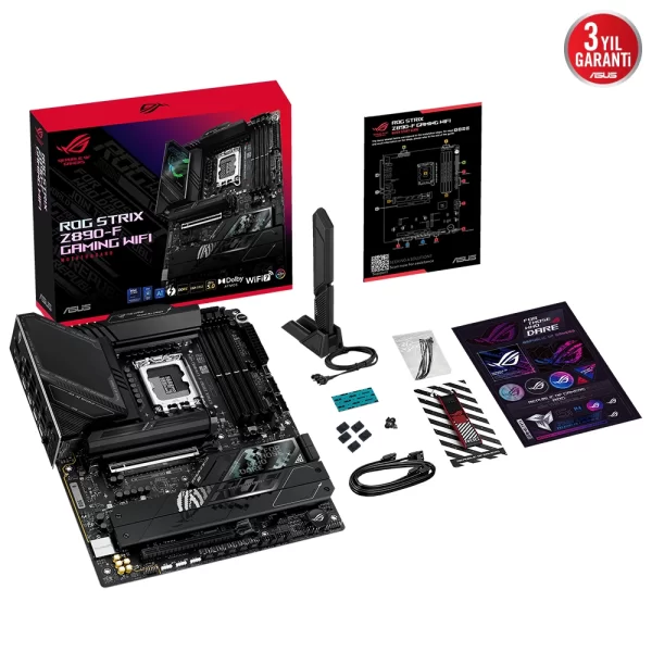 Asus ROG Strix Z890-F Gaming WIFI DDR5 8600mhz (OC) RGB M.2 1851p ATX Anakart