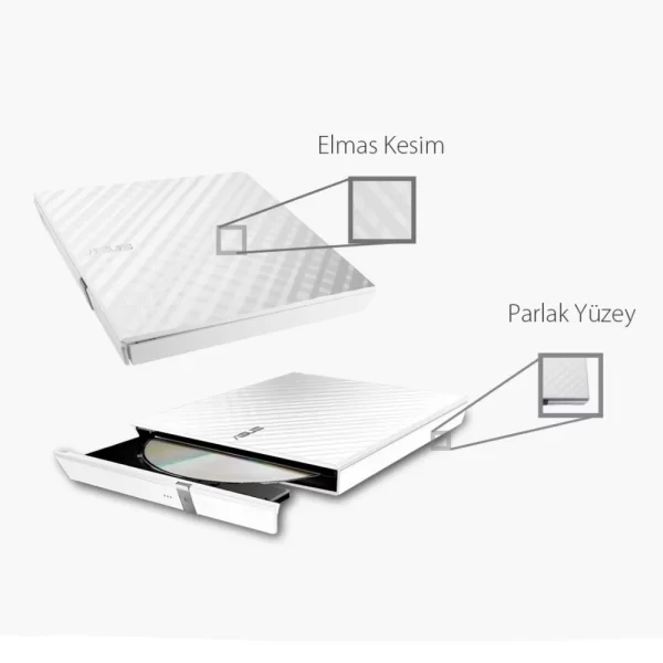 Asus SDRW-08D2S-U Lite USB 2.0 Beyaz Optik Okuyucu