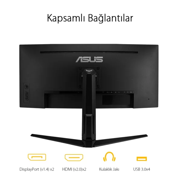 Asus TUF Gaming 34 VG34VQL1B 165Hz 1msDP HDMI USB DP HDMI USB ELMB HDR Curved FreeSync Premium VA Gaming Monitör
