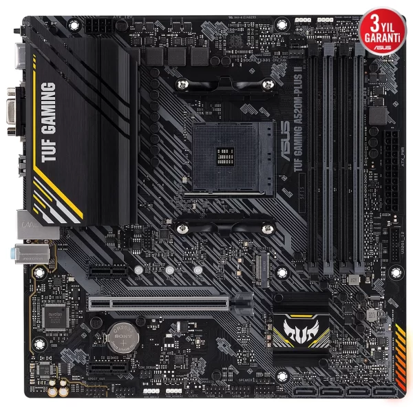 Asus TUF Gaming A520M-PLUS II DDR4 4800MHz (OC) RGB M.2 AM4 mATX Anakart