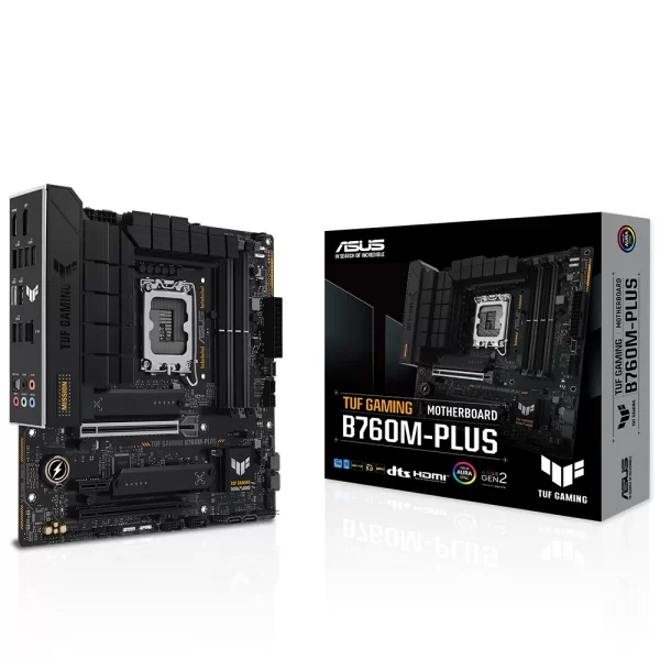 Asus TUF Gaming B760M-PLUS DDR4 5333MHz (OC) RGB M.2 1700p mATX Anakart