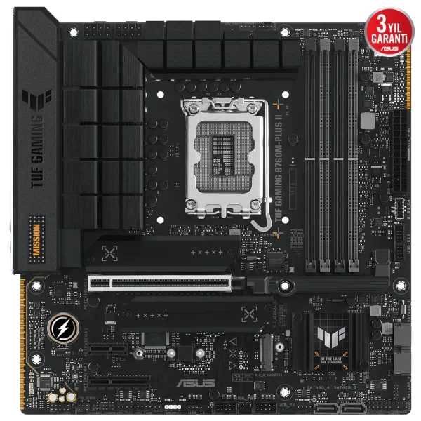 Asus TUF Gaming B760M-PLUS II DDR5 7800MHz (OC) RGB M.2 1700p mATX Anakart