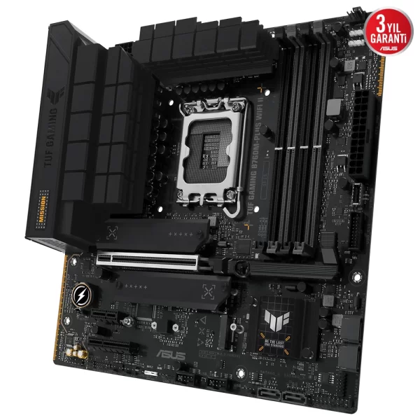 Asus TUF GAMING B760M-PLUS WIFI II DDR5 7800MHz (OC) RGB M.2 1700p mATX Anakart