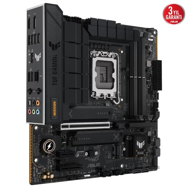 Asus TUF GAMING B760M-PLUS WIFI II DDR5 7800MHz (OC) RGB M.2 1700p mATX Anakart