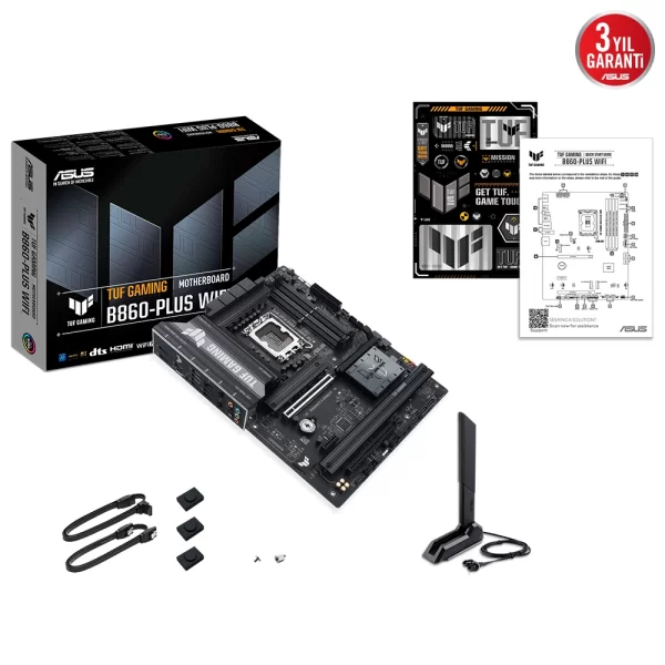 Asus TUF Gaming B860-Plus WIFI DDR5 8666Mhz (OC) M.2 1851p ATX Anakart