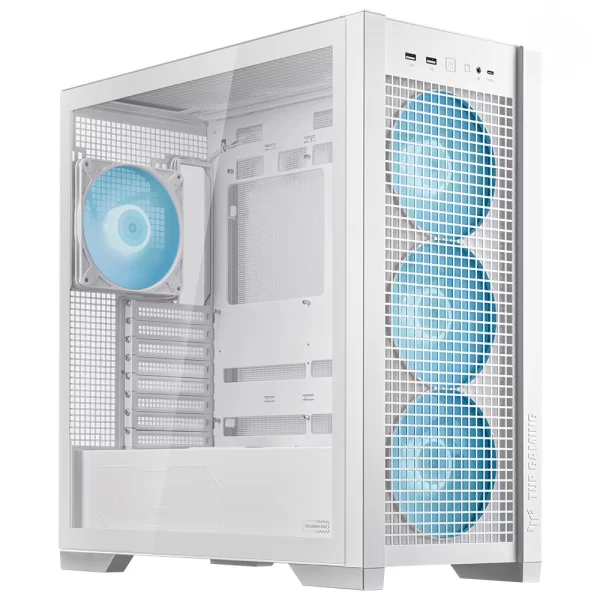 Asus TUF Gaming GT302 ARGB Temperli Cam Beyaz E-ATX Mid Tower Kasa