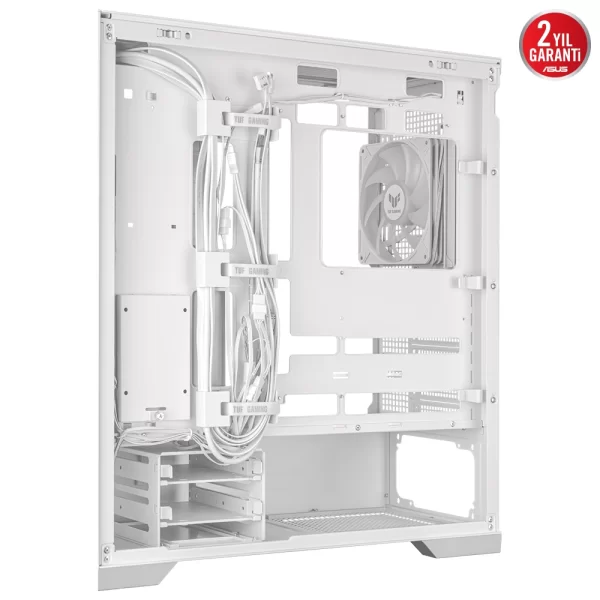 Asus TUF Gaming GT302 ARGB Temperli Cam Beyaz E-ATX Mid Tower Kasa