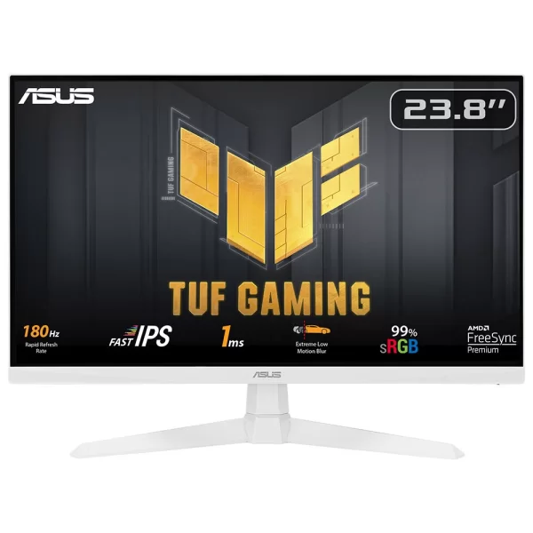 Asus TUF Gaming VG249Q3A-W 23.8 FHD 180Hz 1ms AdaptiveSync Fast IPS Beyaz Gaming Monitör