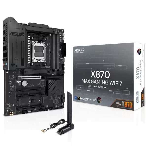 Asus X870 MAX GAMING WIFI7 DDR5 8000MHz (OC) M.2 AM5 ATX Anakart