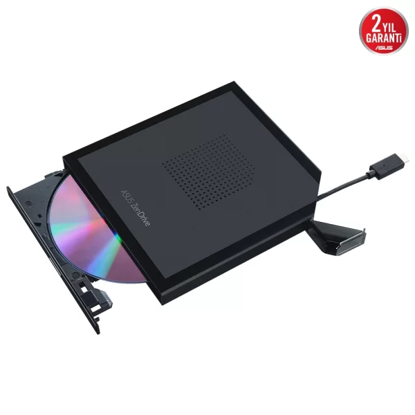 Asus Zendrive SDRW-08V1M-U USB Type-C,M- Disc 8X Siyah Harici İnce DVD Yazıcı