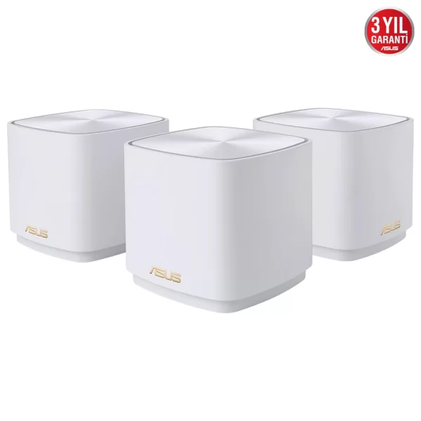 Asus ZenWiFi AX Mini XD4 AX1800 Wi-Fi-6 Beyaz Mesh Sistemi 3lü Set