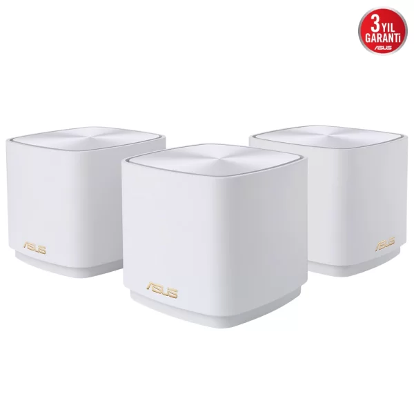 Asus ZenWiFi XD5 Wi-Fi 6 Ethernet Menzil Genişletici Beyaz Mesh Sistemi 3lü Set