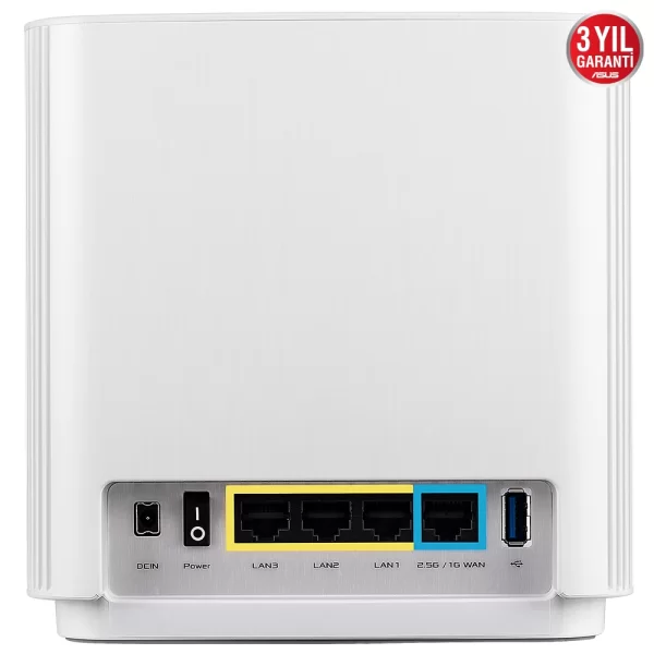 Asus ZenWiFi XT8 AX6600 Wi-Fi-6 Beyaz Mesh Sistemi 2li Set