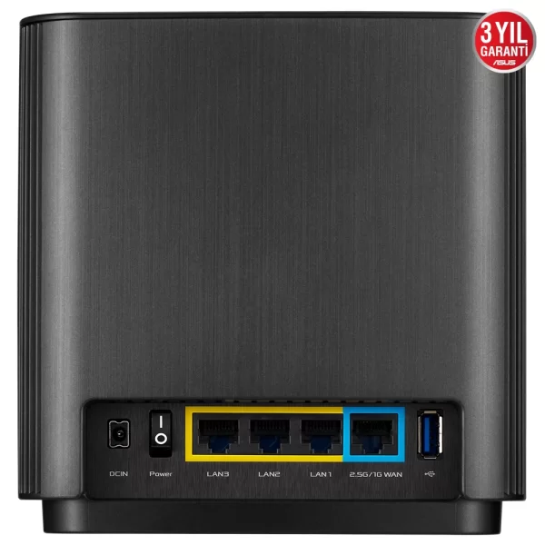 Asus ZenWiFi XT8 AX6600 Wi-Fi-6 Siyah Mesh Sistemi