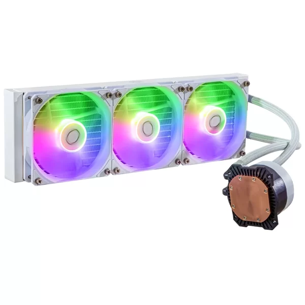 Cooler Master MasterLiquid 360L Core ARGB White 360 mm Intel(1700p)-AMD Uyumlu Sıvı Soğutucu