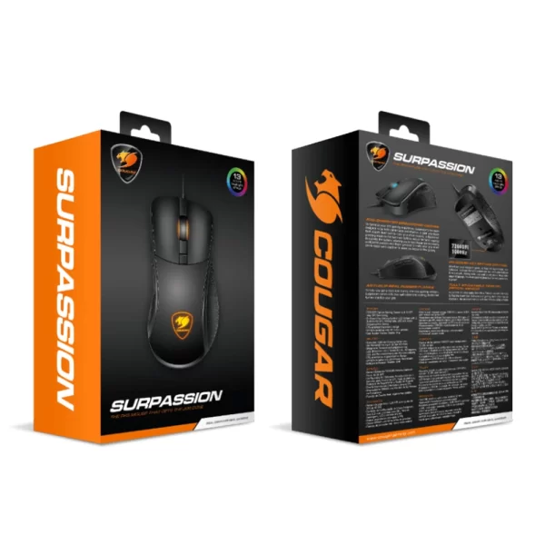 Cougar Surpassion LCD 7200 DPI Siyah Gaming Mouse
