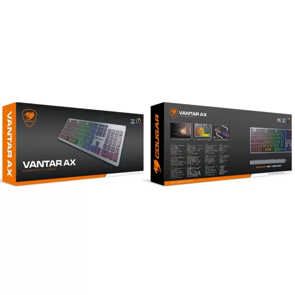 Cougar Vantar Ax Ing Q Scissor Switch RGB Kablolu Oyuncu Klavyesi