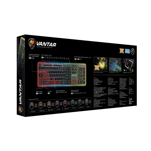 Cougar Vantar Q Ingilizce Kablolu Gaming Klavye