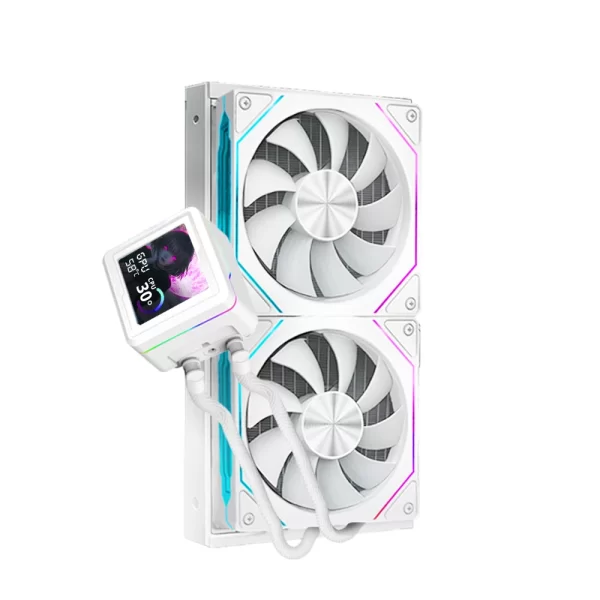 Dragos AquaForge 240 White ARGB LCD 240mm Intel-AMD Uyumlu Sıvı Soğutucu