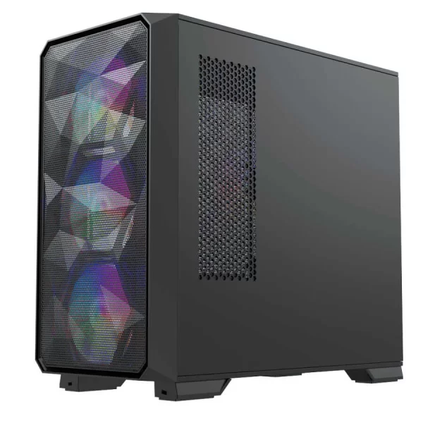 Dragos Diamond 4x ARGB Fan USB 3.0 600W 80+ Tempered Glass mATX Gaming Kasa