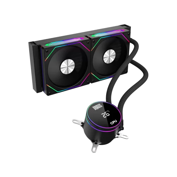 Dragos FrostBite 240 Black ARGB Digital 240mm Intel-AMD Uyumlu Sıvı Soğutucu