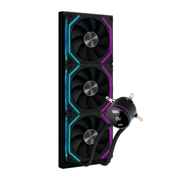 Dragos FrostBite 360 Black ARGB Digital 360mm Intel-AMD Uyumlu Sıvı Soğutucu