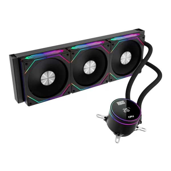 Dragos FrostBite 360 Black ARGB Digital 360mm Intel-AMD Uyumlu Sıvı Soğutucu
