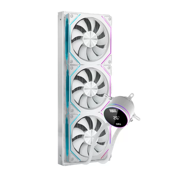 Dragos FrostBite 360 White ARGB Digital 360mm Intel-AMD Uyumlu Sıvı Soğutucu